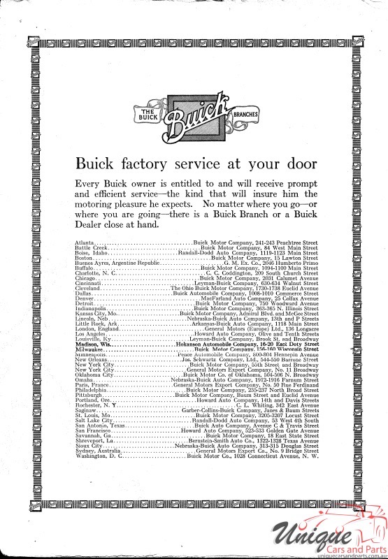 1914 Buick Foldout Page 3